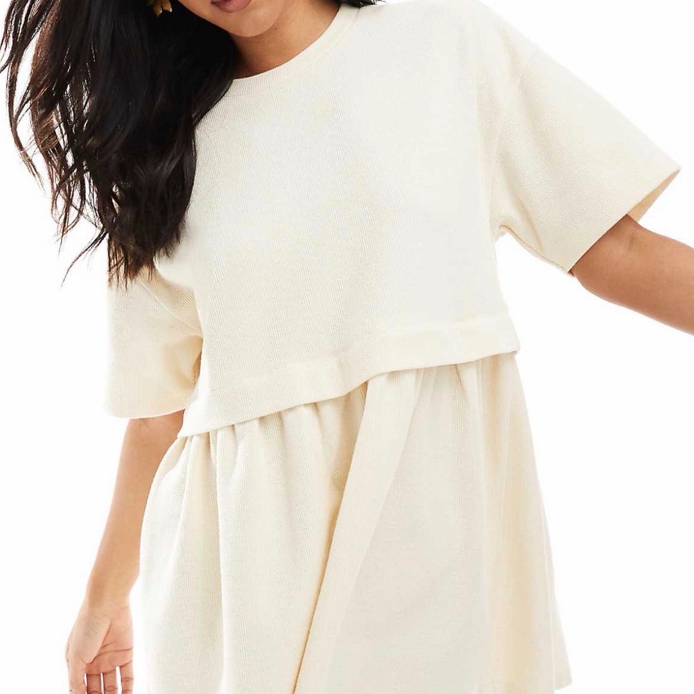 Miss Selfridge Cream Mini Dress